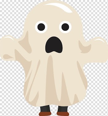 A ghost dressed child transparent background PNG clipart