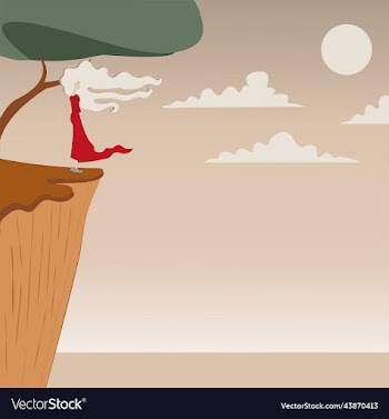 a girl on the edge of cliff near the sea