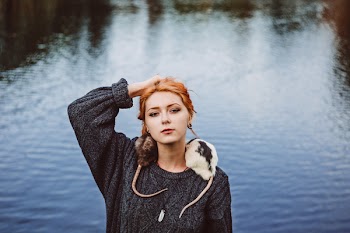 A girl with two rats