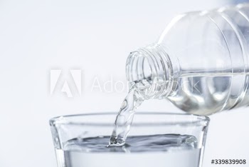 A glass of water macro shot