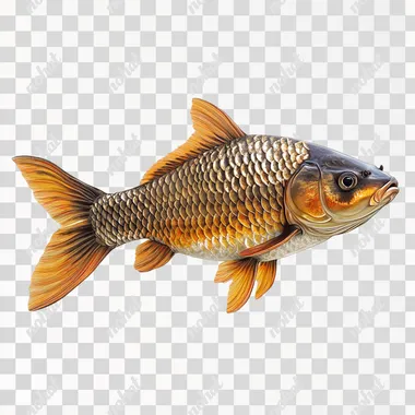 a goldfish is swimming in the water