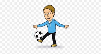 A Happy Female Athlete Kicking A Soccer Ball Cartoon - Cartoon