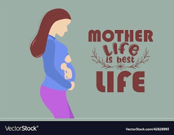 a happy pregnant woman holds her belly