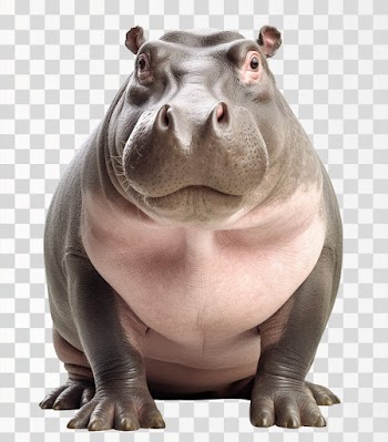 A hippo - PNG transparent background
