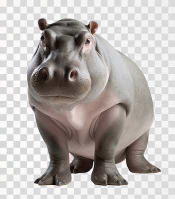 A hippo - PNG transparent background