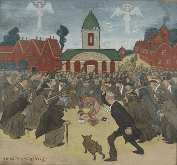 A Holy War (1905) painting | Free Photo - rawpixel