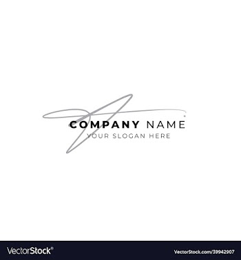 a initial letter signature logo handwritten monogr