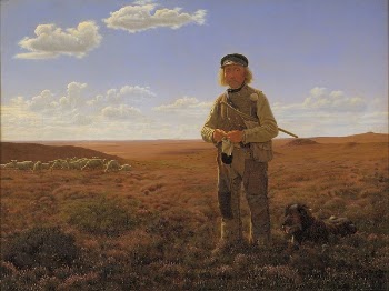 A Jutland shepherd on the heath | Free Photo - rawpixel