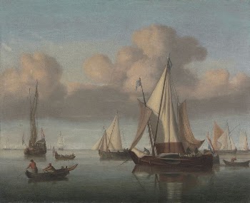 A Kaag at Anchor with Sails | Free Photo - rawpixel