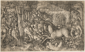 A King Pursued by a Unicorn | Free Photo - rawpixel