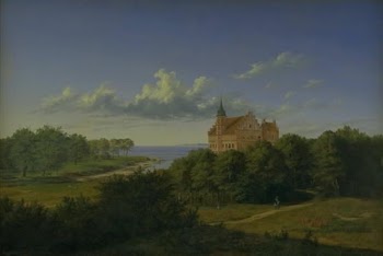 A landscape with a manor | Free Photo - rawpixel