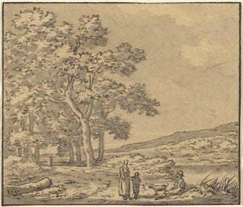 A Landscape with Three Figures | Free Photo - rawpixel