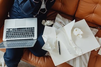 A Laptop on Person's Lap