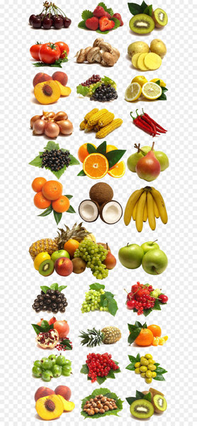 A large collection of fruits and vegetables 