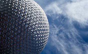 A large sphere covered with triangle-shaped tiles