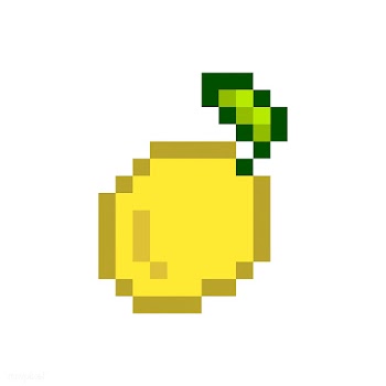 A lemon pixelated fruit graphic | Free stock vector - 424978
