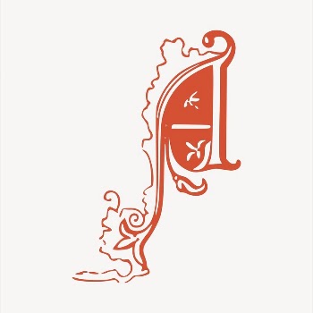 A letter  clipart, vintage | Free Vector - rawpixel