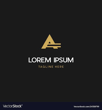 A letter logo design with creative vector image
