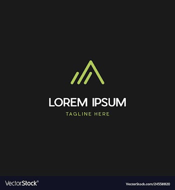 A letter logo design with creative vector image