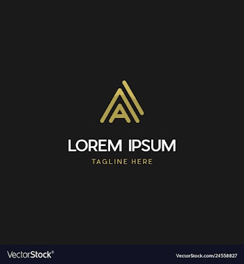A letter logo design with creative vector image