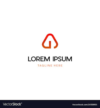 A letter logo design with creative vector image