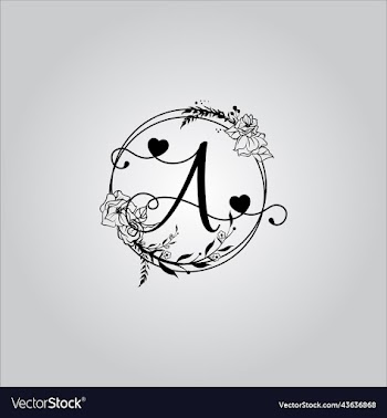a letter logo with white background