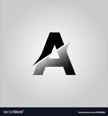a letter logo with white background
