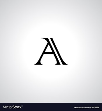 a letter logo with white background a letter icon