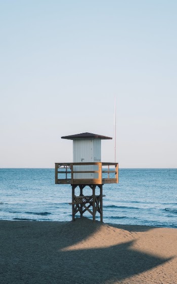 A Lifeguards Hut on the Beach
