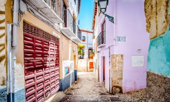 A little street in Grenada, Spain