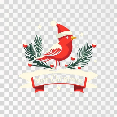 a logo with Christmas greetings