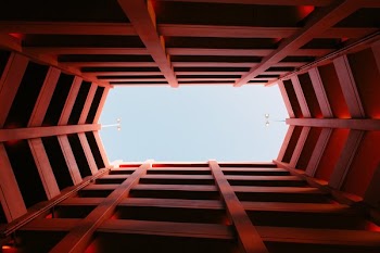 A Look Through The Centre Of A Parking Structure