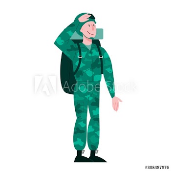 A male soldier