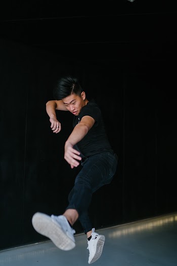 A man dancing