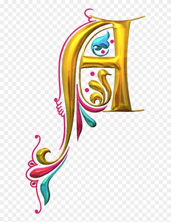 A Man Had A Swamp On His Land - Illuminated Letters Alphabet