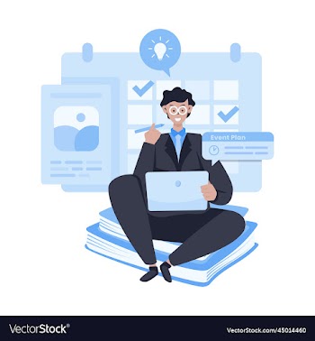 a man plans corporate event calendar