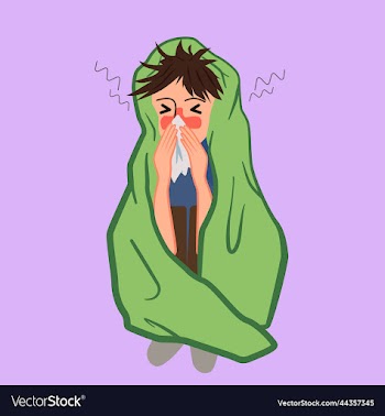 a man with a cold