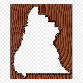 A Map Of Liberty With The Map Area Carved From A Dark - Picture Frame