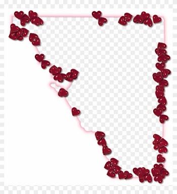 A Map Of Osceola With A Pink Glow Outline And Randomly - Picture Frame