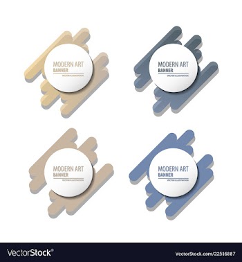 A minimalistic hipster colored frame design line vector image