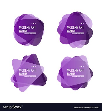 A minimalistic hipster colored frame design line vector image