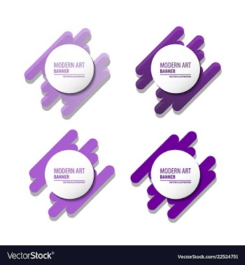 A minimalistic hipster colored frame design line vector image