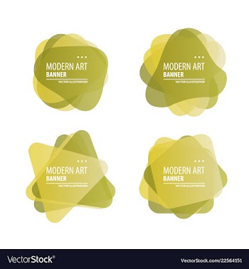 A minimalistic hipster colored frame design line vector image