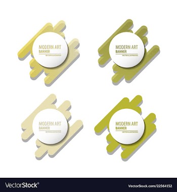 A minimalistic hipster colored frame design line vector image