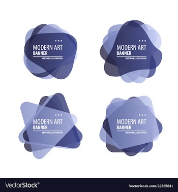 A minimalistic hipster colored frame design line vector image