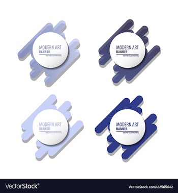 A minimalistic hipster colored frame design line vector image