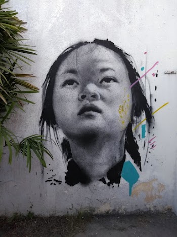 A mural on a wall