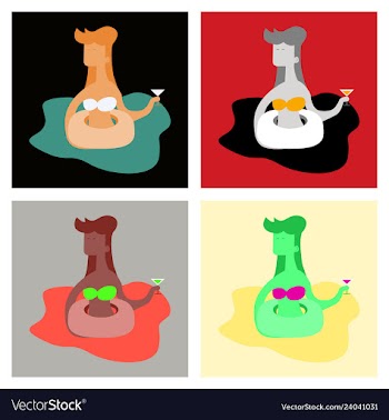 A of trendy young people having a pool party vector image