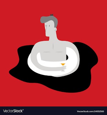 A of trendy young people having a pool party vector image