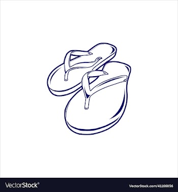 a pair of sandals silhouette